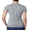 Next Level Ladies CVC T-Shirt - DARK HTHR GRAY - S - (Style # 6610 - Original Label) view 2