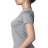 Next Level Ladies CVC T-Shirt - DARK HTHR GRAY - S - (Style # 6610 - Original Label) view 3