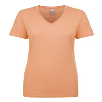 Next Level Ladies Ideal V - Light Orange - L - (Style # N1540 - Original Label)