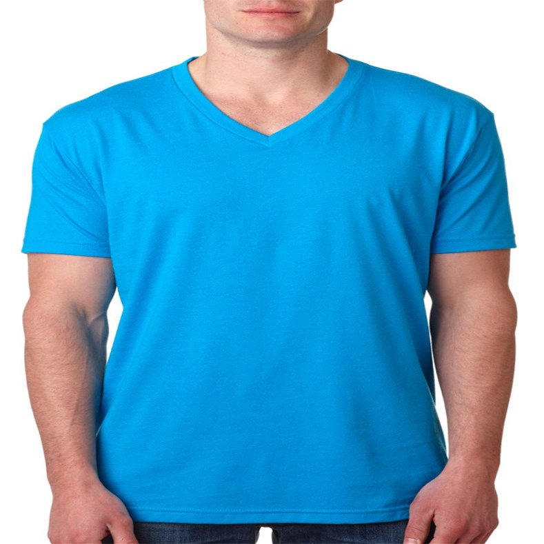 Next Level Mens CVC V - TURQUOISE - S - (Style # 6240 - Original Label)