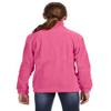 Harriton Youth 8 Oz Full-Zip Fleece - Charity Pink - M - (Style # M990Y - Original Label) view 3