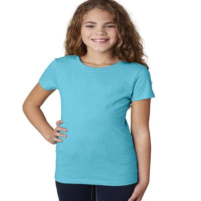 Next Level Youth Princess CVC T-Shirt - Bondi Blue - L - (Style # 3712 - Original Label)