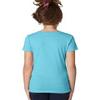 Next Level Youth Princess CVC T-Shirt - Bondi Blue - L - (Style # 3712 - Original Label) view 3