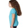 Next Level Youth Princess CVC T-Shirt - Bondi Blue - L - (Style # 3712 - Original Label) view 4