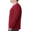 Next Level Mens Cotton Long-Sleeve Crew - Cardinal - 2XL - (Style # N3601 - Original Label) view 3