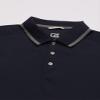 Cutter & Buck Men's 35+ UPF Lightweight Cotton Advantage Tipped Polo Shirt Shirt, Liberty Navy, Small view 3