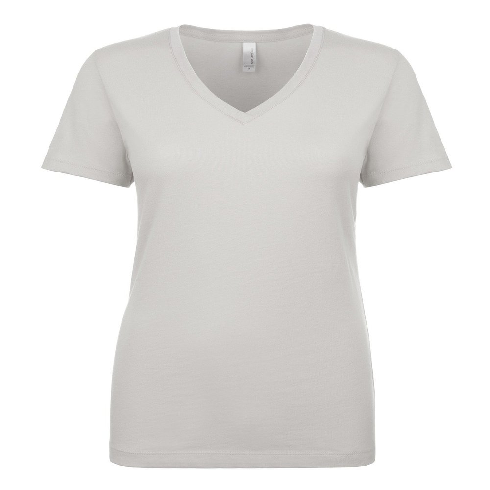 Next Level Ladies Ideal V - Silver - S - (Style # N1540 - Original Label)