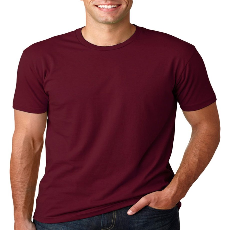 Next Level Mens Cotton Crew - MAROON - L - (Style # 3600 - Original Label)