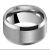 CROWNAL 6mm 8mm 10mm Tungsten Carbide Wedding Band Ring for Men Women in Comfort Fit Beveled Edges and Matte Finish Size 5 To 17 (6mm,6) view 2