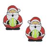Racket Expressions - Santa Tennis Racket Dampener Shock Absorber, Cute Tennis Dampeners for Rackets - Tennis Vibration Dampeners - Fits All Racquets - 2 Pack view 1