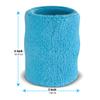 Suddora Arm Sweatbands, Absorbent and Breathable Thick Cotton Bands for Working Out, Gymnastics, Basketball, Tennis, and Football, Multiuse 4-inch Wristbands for Costumes and Cosplay, Neon Blue view 4