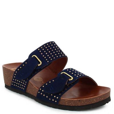 Nomadas Navy Blue Sandals (8, Navy Blue)