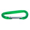 ASR Outdoor 6-Pack Large Aluminum Carabiner Non-Locking Spring Clip Keychain, Green 3.25 inch view 2