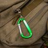 ASR Outdoor 6-Pack Large Aluminum Carabiner Non-Locking Spring Clip Keychain, Green 3.25 inch view 4