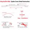 Super Pop Bicycle Spoke Skins Wraps Compatible with Schoolmate Bike Fans- Colorful Bike Wheel Decoration-72 Pcs(Red) view 2