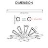 Super Pop Bicycle Spoke Skins Wraps Compatible with Schoolmate Bike Fans- Colorful Bike Wheel Decoration-72 Pcs(Red) view 3
