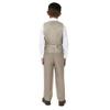 Spring Notion Big Boys' 2-Piece Vest Suit Set Tan 12 Vest and Pants view 2