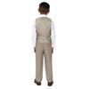 Spring Notion Big Boys' 2-Piece Vest Suit Set Tan 14 Vest and Pants view 2