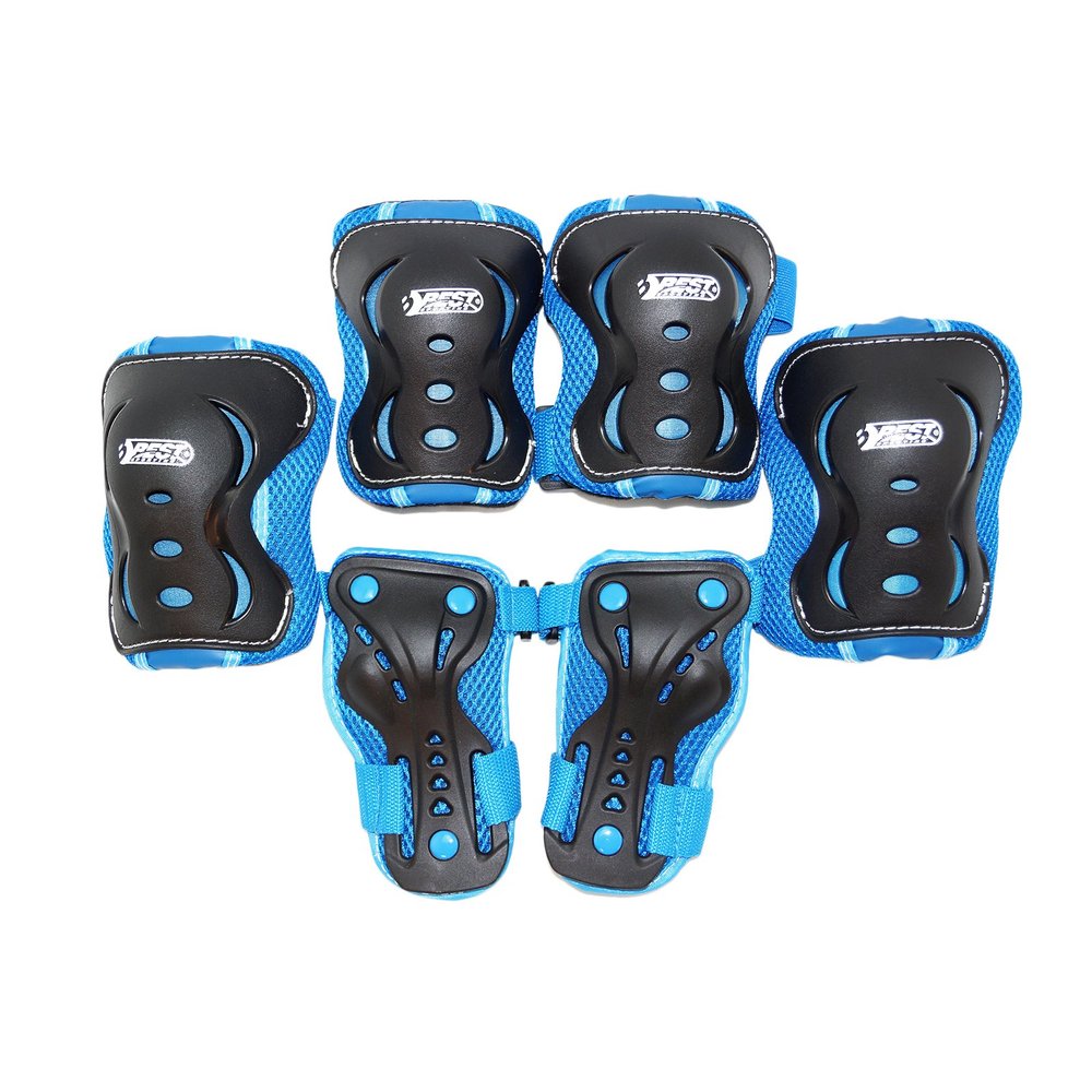 Best Sport 30276 Protector Set for Children, Blue/Black, Medium