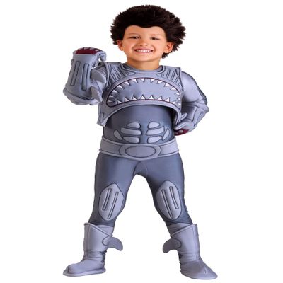 Official Shark Boy and Lava Girl Toddler Gray Shark Boy Costume, Boys Superhero Jumpsuit Costume 4T