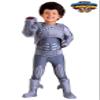 Official Shark Boy and Lava Girl Toddler Gray Shark Boy Costume, Boys Superhero Jumpsuit Costume 4T view 2