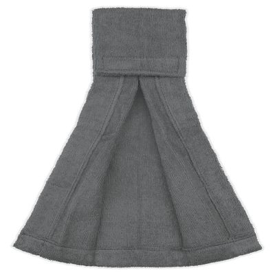 Suddora Football Towel, Pure Cotton Quarterback Football Field Towel with Hook & Loop Closure, Sports Towels for Sweat & Maintaining Grip, Versatile for Gym, Yoga, Youthful, Grey
