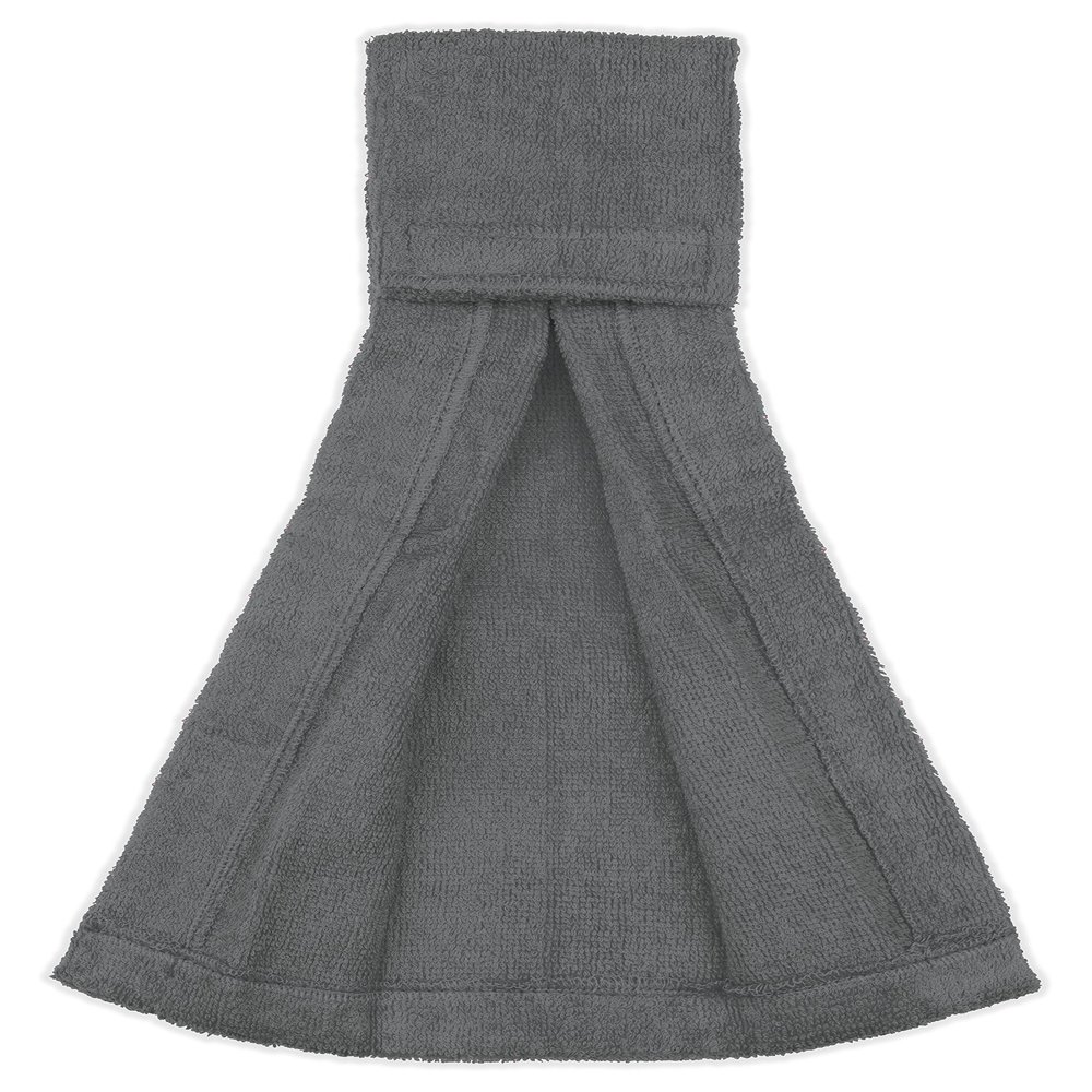 Suddora Football Towel, Pure Cotton Quarterback Football Field Towel with Hook & Loop Closure, Sports Towels for Sweat & Maintaining Grip, Versatile for Gym, Yoga, Youthful, Grey