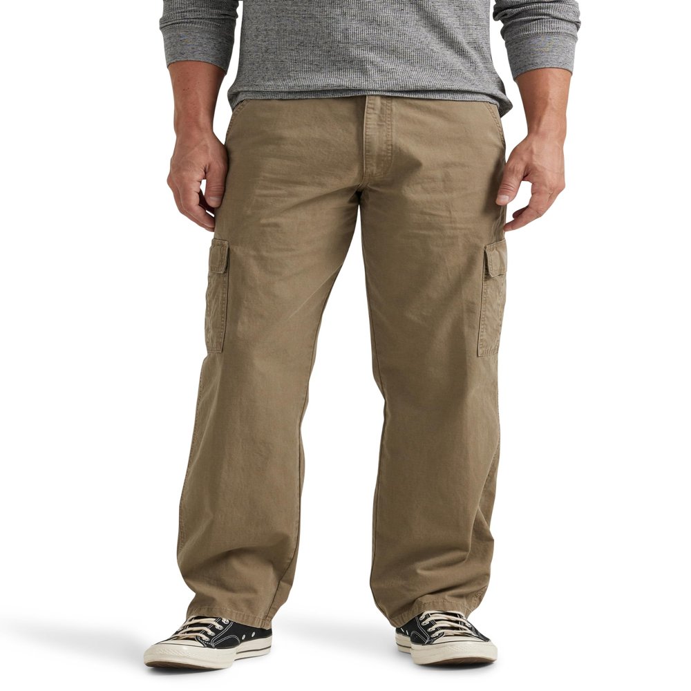Twill Relaxed Fit Cargo Pant, Military Khaki Ripstop, 40W x 30L