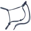 Knotty Girlz 2 Knot Rope Horse Halter (Black with Blue, Mule) view 1