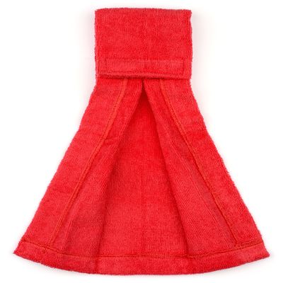 Suddora Football Towel, Pure Cotton Quarterback Football Field Towel with Hook & Loop Closure, Sports Towels for Sweat & Maintaining Grip, Versatile for Gym, Yoga, Youthful, Red