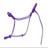 Knotty Girlz Horse Rope Training Halter - 4 Knot 1/4" Stiff Halter Cord - Used by Famous Trainers Multiple Sizes Multiple Colors (Purple, Small) view 1