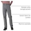 Wrangler Authentics Men's Classic Carpenter Jean, Rock Gray, 38W x 34L view 4