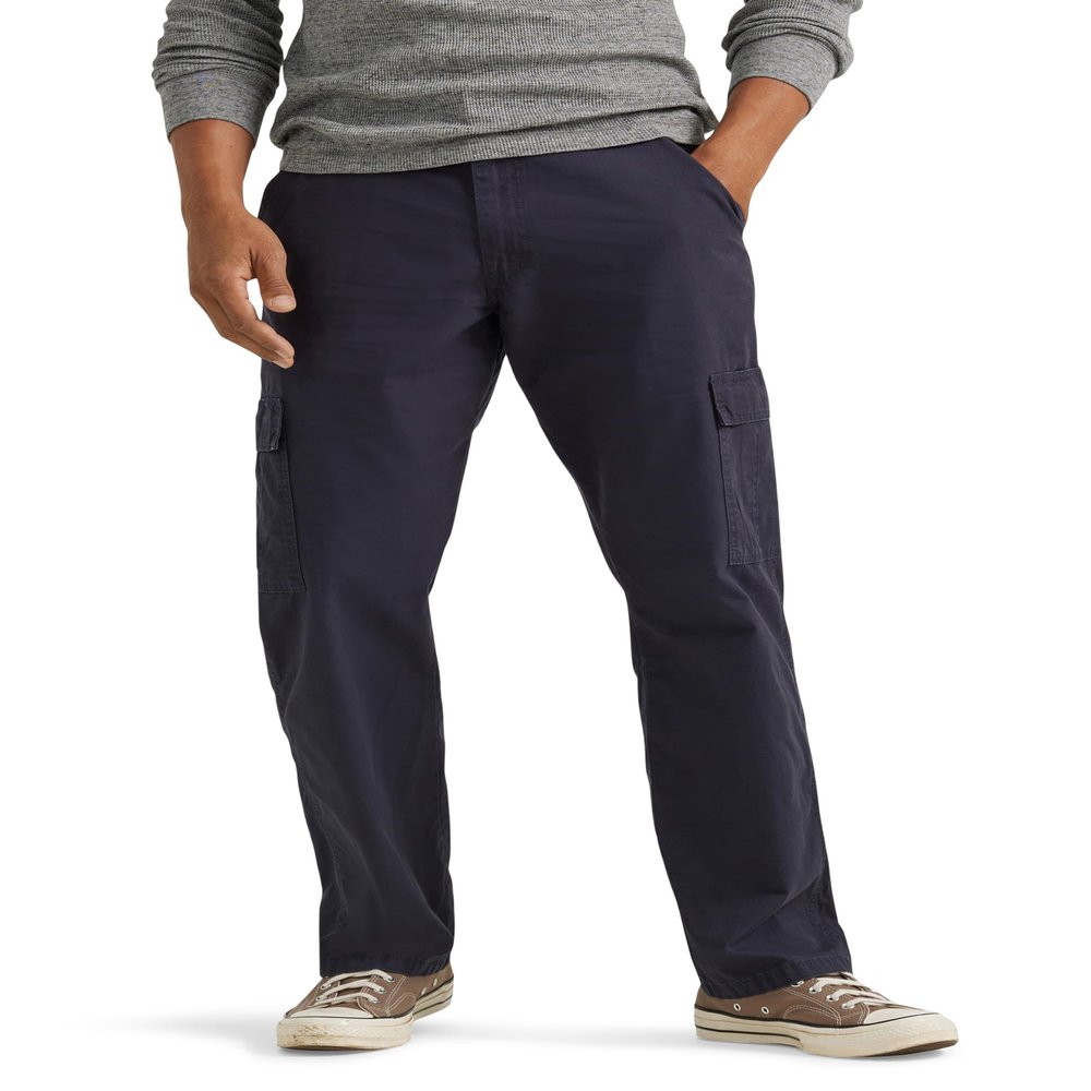 Twill Relaxed Fit Cargo Pant, Navy Ripstop, 32W x 30L