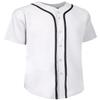 NE PEOPLE Men's Hip Hop Baseball Short Sleeve Full Button Hipster Top view 2