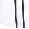 NE PEOPLE Men's Hip Hop Baseball Short Sleeve Full Button Hipster Top view 4