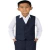 Spring Notion Big Boys' Four Buttons Suit Vest Waistcoat 18 Navy view 2