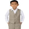 Spring Notion Big Boys' Four Buttons Suit Vest Waistcoat 05 Tan view 2