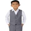Spring Notion Big Boys' Four Buttons Suit Vest Waistcoat 12 Grey view 2