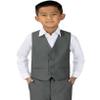 Spring Notion Big Boys' Four Buttons Suit Vest Waistcoat 12 Charcoal view 2
