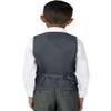 Spring Notion Big Boys' Four Buttons Suit Vest Waistcoat 12 Charcoal view 3