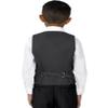 Spring Notion Big Boys' Four Buttons Suit Vest Waistcoat 10 Black view 3