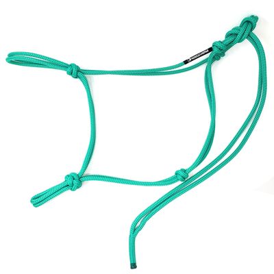 Knotty Girlz 2 Knot Rope Horse Halter (Turquoise, Mini)
