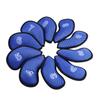 10Pcs/Pack New Meshy Golf Iron Covers Set Golf Club Head Cover Fit Most Irons (Blue) view 1