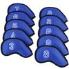 10Pcs/Pack New Meshy Golf Iron Covers Set Golf Club Head Cover Fit Most Irons (Blue) view 2