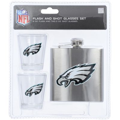 Philadelphia Eagles Flask And Shot Glass Set