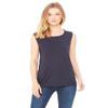 Bella + Canvas Ladies Flowy Scoop Muscle Tank - Midnight - L - (Style # B8803 - Original Label) view 2