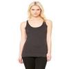 Bella Canvas Triblend Racerback Tank (8430) Charcoal Black Triblend, M view 2