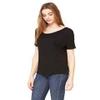 Bella + Canvas Ladies Slouchy T-Shirt - BLK SPECKLED - S - (Style # 8816 - Original Label) view 3