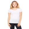 Bella + Canvas Ladies Triblend Short-Sleeve T-Shirt - WHITE FLECK TRB - XL - (Style # B8413 - Original Label) view 1