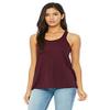 Bella Canvas Flowy Racerback Tank (B8800) Maroon, XS view 2